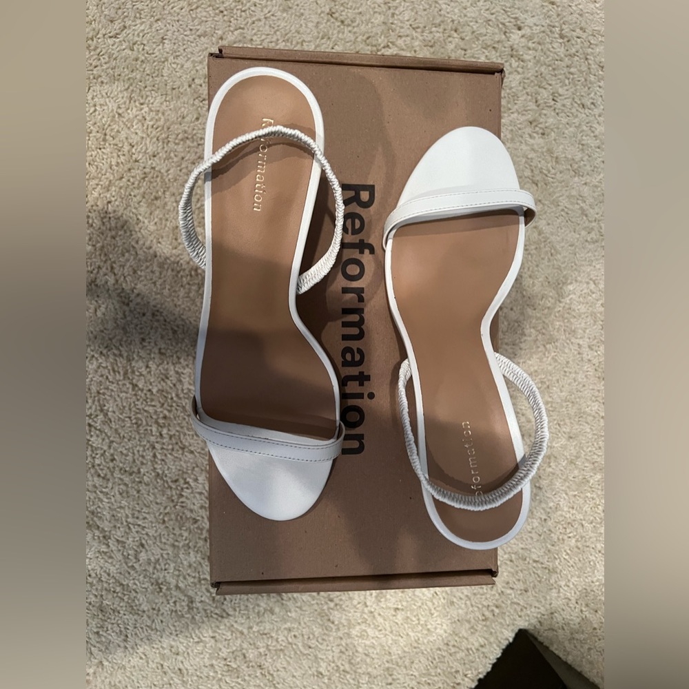 Reformation Glenda Strappy Heeled Sandals Size 6